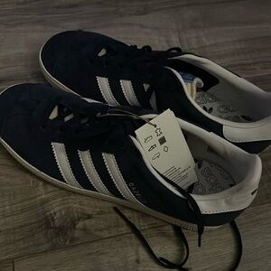 Brand new w tags; adidas gazelles; navy; big kids size 6!